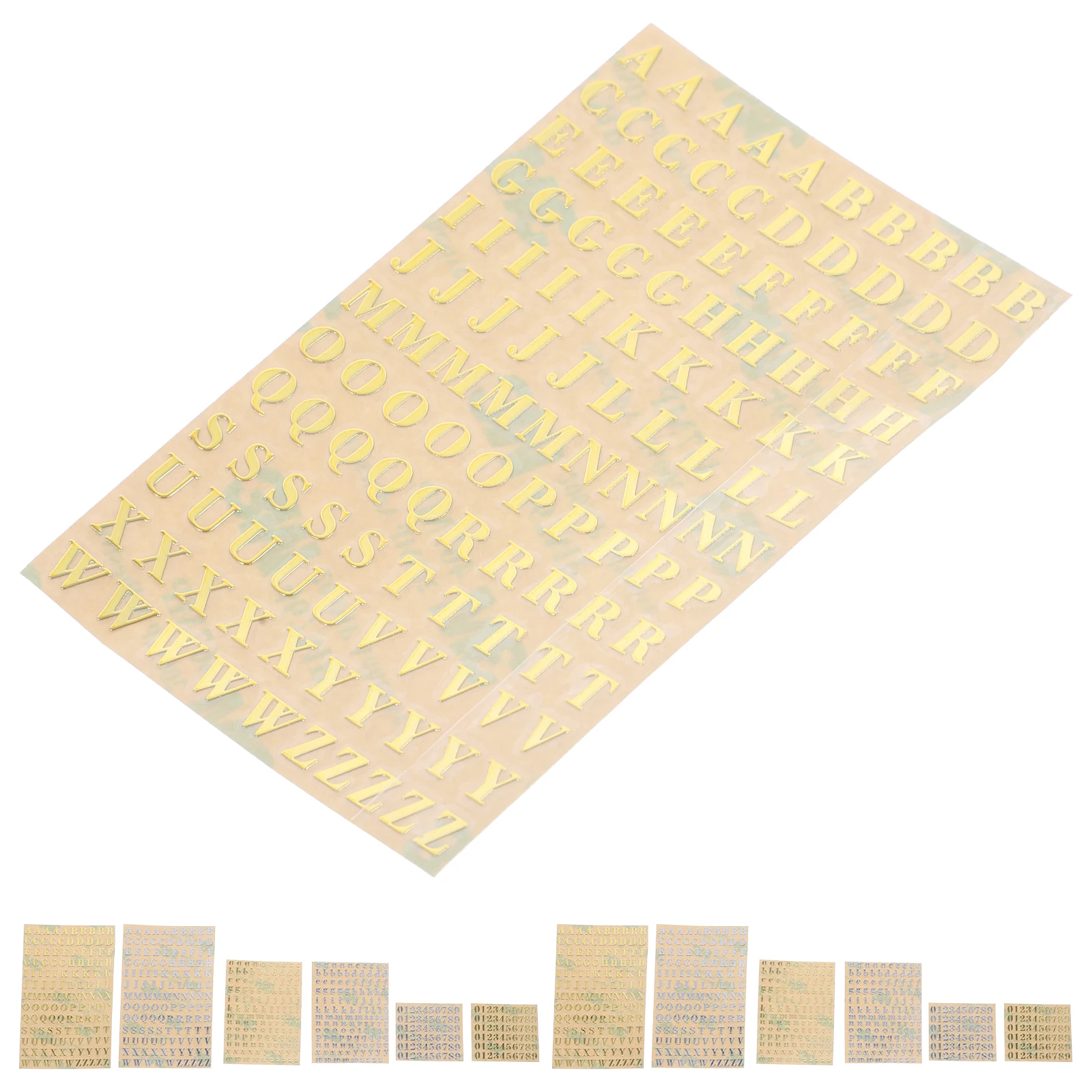 

Mini Metal Sticker Alphabet Decal Letter Scrapbook DIY Craft Clear Number Stickers for Decorative Journaling Projects