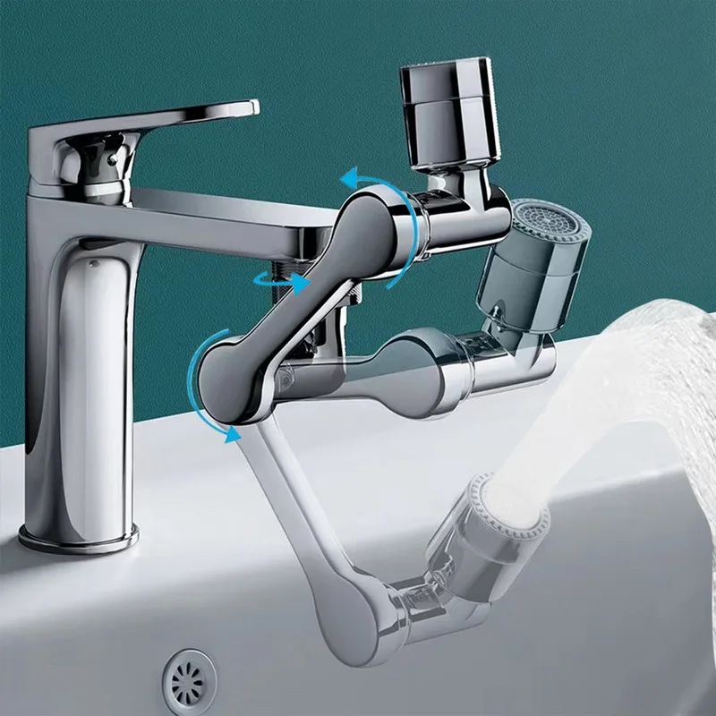 Metal 1080° Rotating Metal Faucet Sprayer Kitchen Saving Water Nozzle Tap Bathroom Faucet Extend Adaptor 22/24mm Bubbler