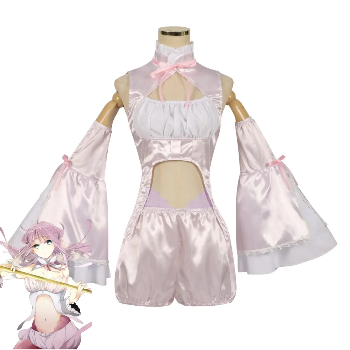 Anime Het Magische Meisje en De Kwade Luitenant Gebruikt Om Archenemies Mimori Byakuya Cosplay Kostuum Uniform Pruik Vrouw Sexy Pak