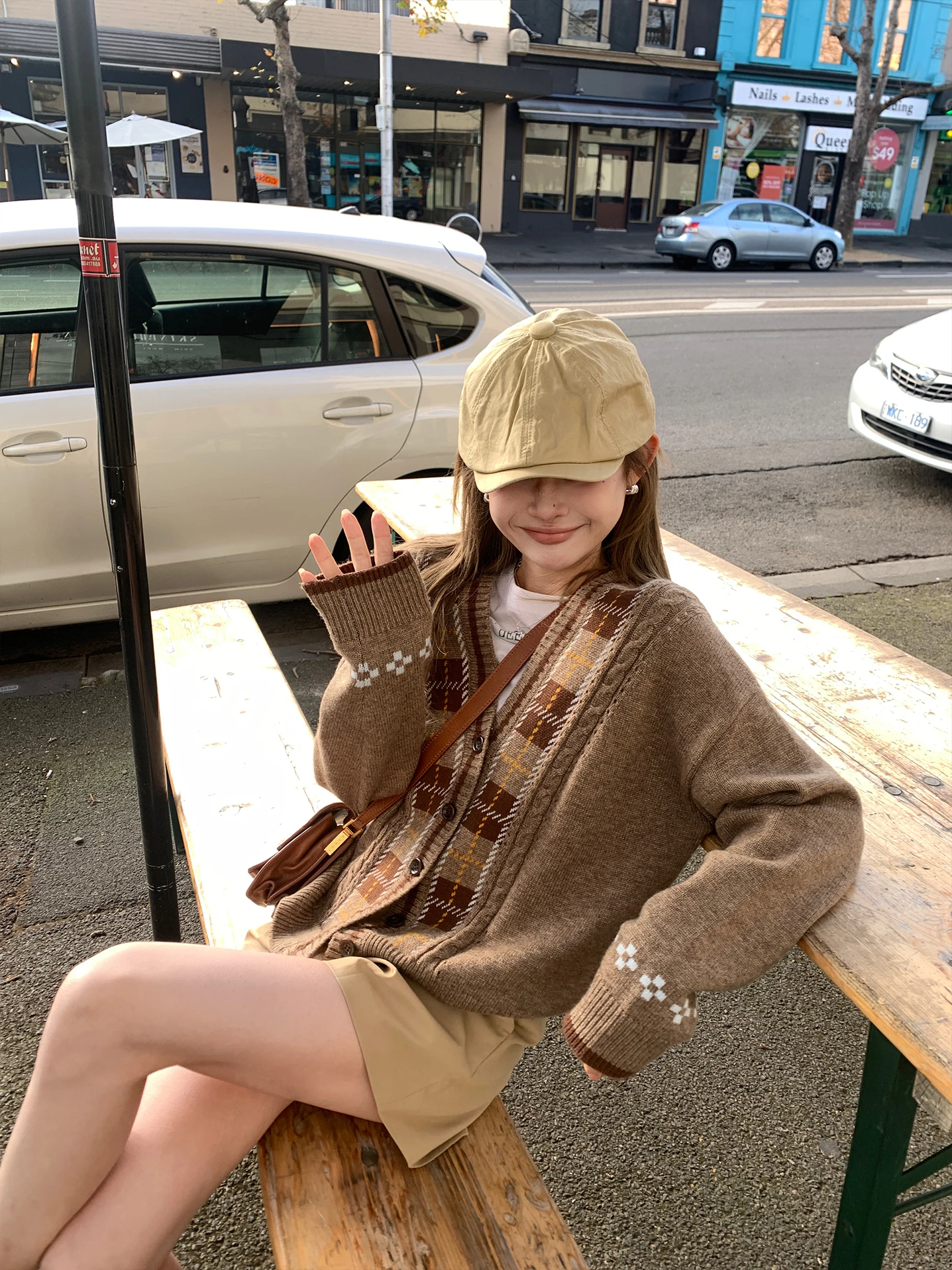 

Deemo Color Blo вязаный свитер пальто женский осенний модный универсальный длинный свеч V-Ne стандартный крой онлайн эксклюзивный