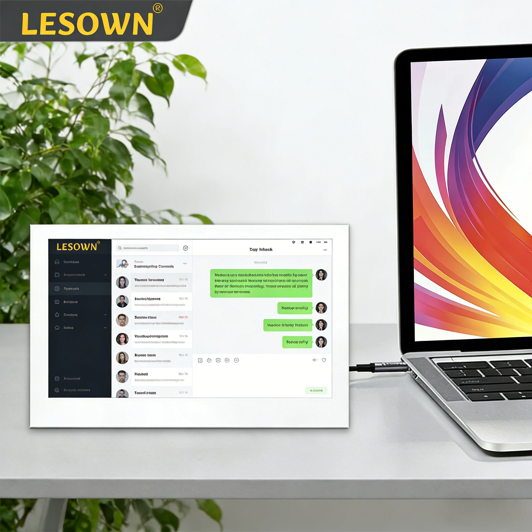 

LESOWN Компактный монитор с маленьким экраном 4,3 дюйма, 800x480 IPS LCD, миниатюрный портативный дополнительный экран для путешествий, ноутбуков, чатов и оконных приложений