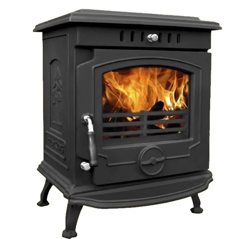 Europe Portable Classic Indoor Cast Iron Small Household Heater Wood Burning Fireplace Smokeless Wood Burner