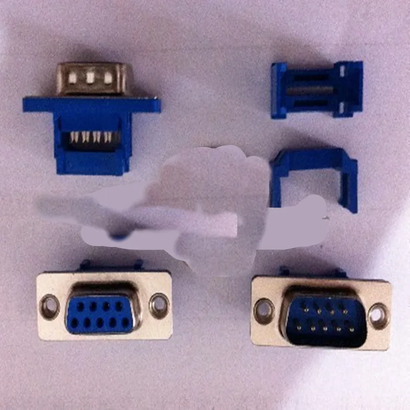 Didc9m didc9f DB9 crimping female and male 9-pin serial port crimping type solderless crimping plug