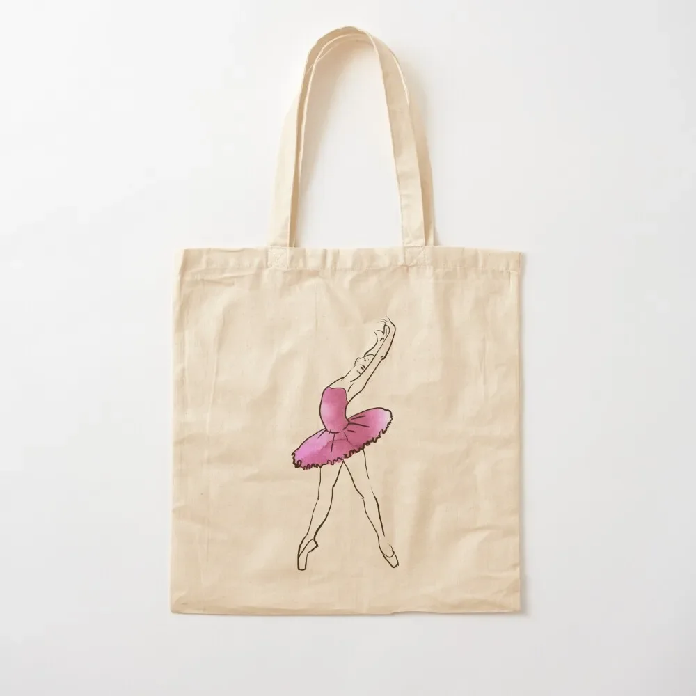 

ballerina figure, watercolor illustration Tote Bag tote bag canvas Women's shopper bag