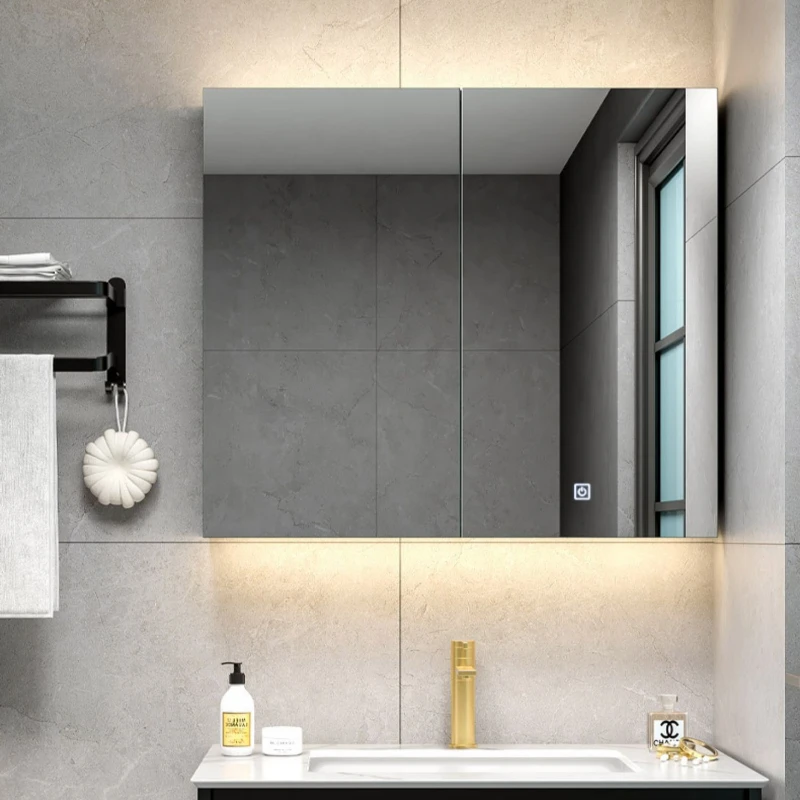 Bathroom cabinet combination space aluminum intelligent mirror cabinet