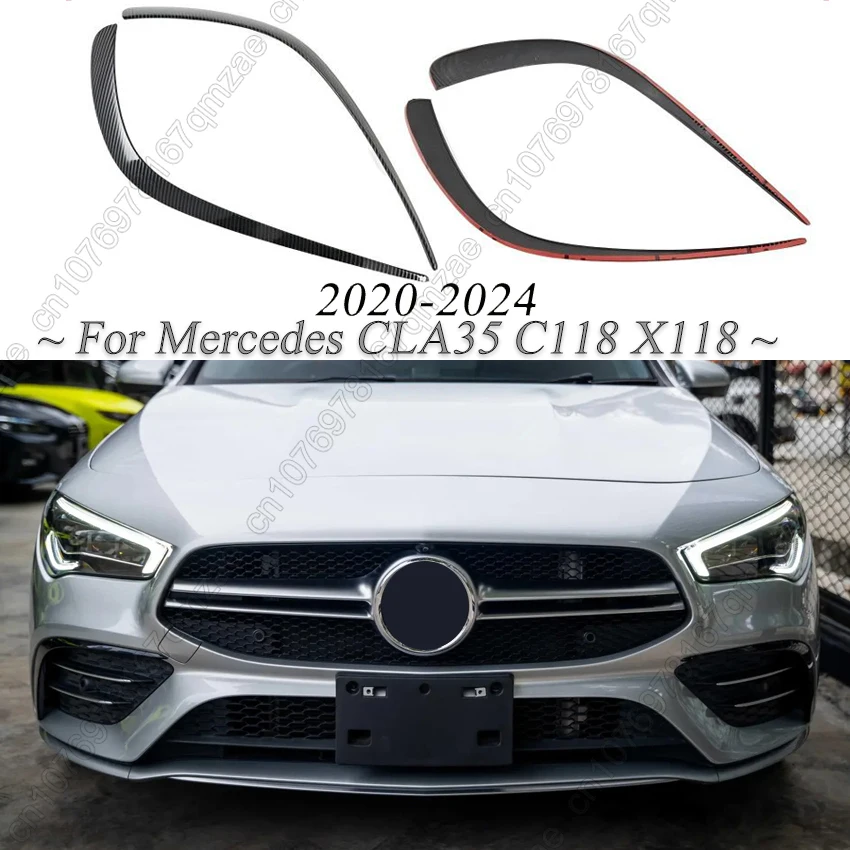 

Передний бампер автомобиля, спойлер, сплиттеры, канавки, вентиляционные отверстия для Mercedes Benz CLA C118 X118 180 200 220 260 CLA35 AMG 2020-2024