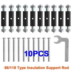 10PCS Wall Switch Concealed Box Insulated Support Rod for 86/118 Type Switch Socket Bottom Electrical Installation Accessories