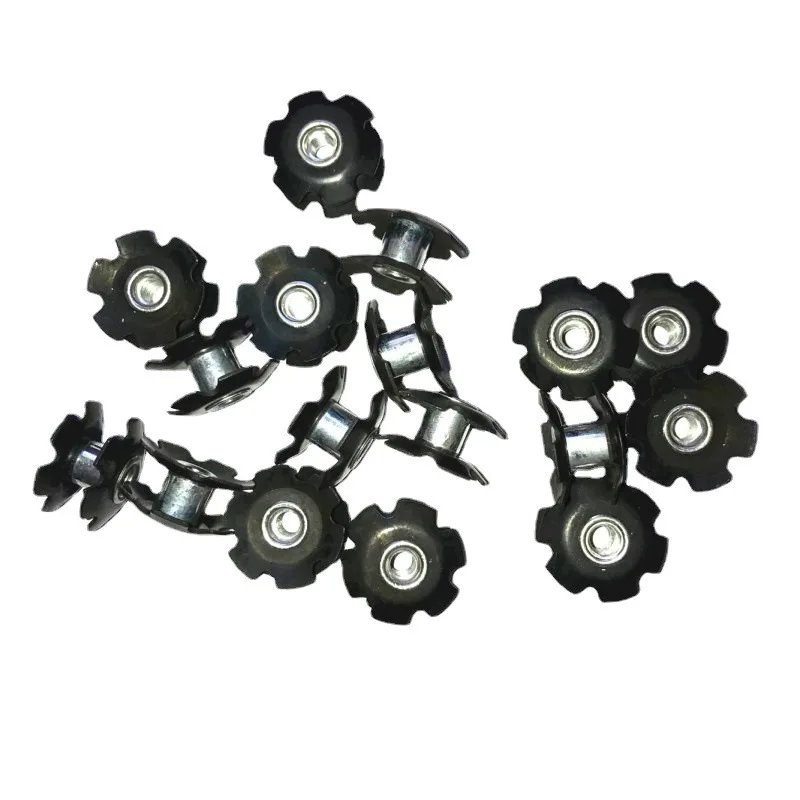 10pcs/Lot Mountain Bike Fangled Nut for Front Fork Mount Core Fastening Bolts Bicycle Parts Steer Tube Ahead Headset Star Nuts view 5