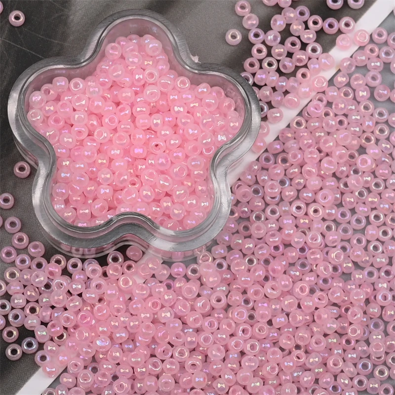 2mm Uniform Cream Color Glass Mini Beads Colorful Round Czech Small Craft Czech Beads DIY Handmade Jewelry Bracelet Accessories - Image 4