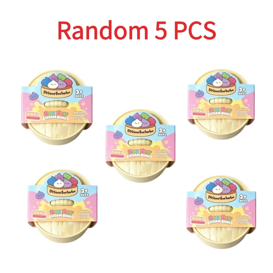 Blind Box Bunte Simulierte Knödel-Squishies zur Entspannung, Angstlinderung, Stressabbau und Stimmungsverbesserung, Rebound-Quetschspielzeug