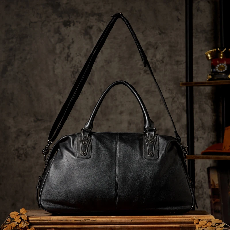 Ręcznie robione skórzane torby bagaż podróżny o dużej pojemności na ramię torba skóra bydlęca torba crossbody torba na laptopa biurowych