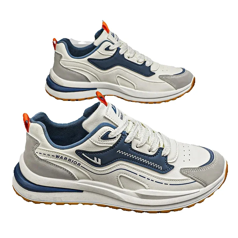 Men's Running Shoes Lightweight Soft Sole Leather Trainers_voghion.com