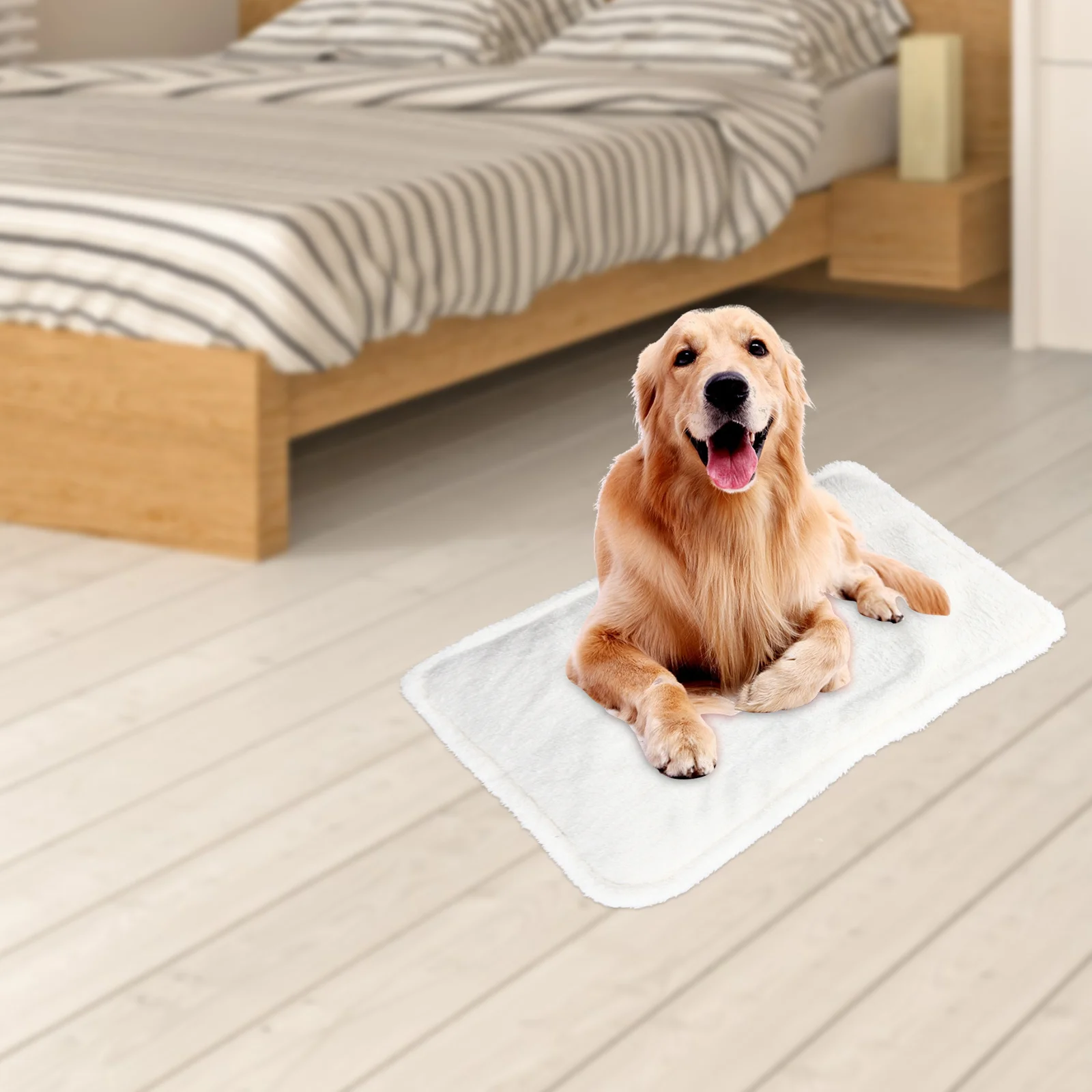 

Small Dog Heating Mat USB Electric Warming Pad Long-Lasting Heat Lightweight Easy to Move Suitable for Pets Comfortable Indoor