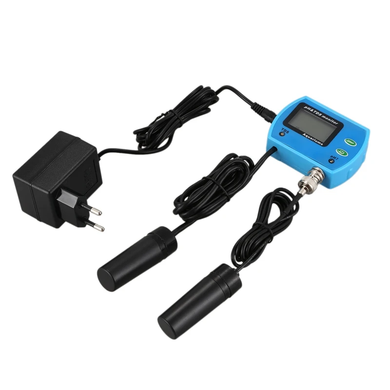 ABGG-HT-9851 2 In 1 Water Quality Detector Monitor Online PH/TDS Acidity Monitor Tester For Aquarium Water Purifier Test EU Plug