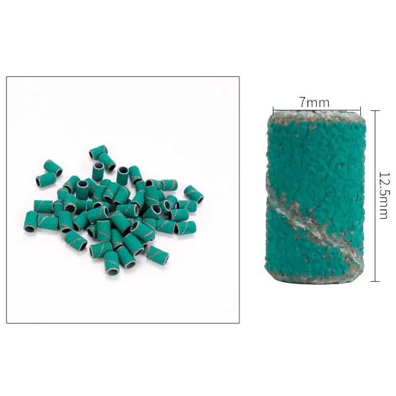 Grana 80 120 180 levigatura per unghie punte per trapano elettrico Gel UV rimozione smalto acrilico lime per Manicure Burffur per cuticole