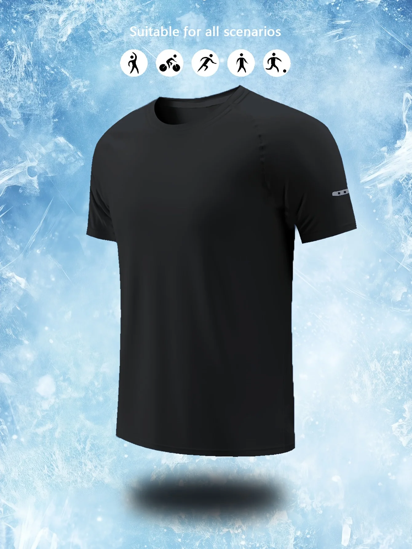 

Men's quick drying sports T-shirt breathable training T-shirt