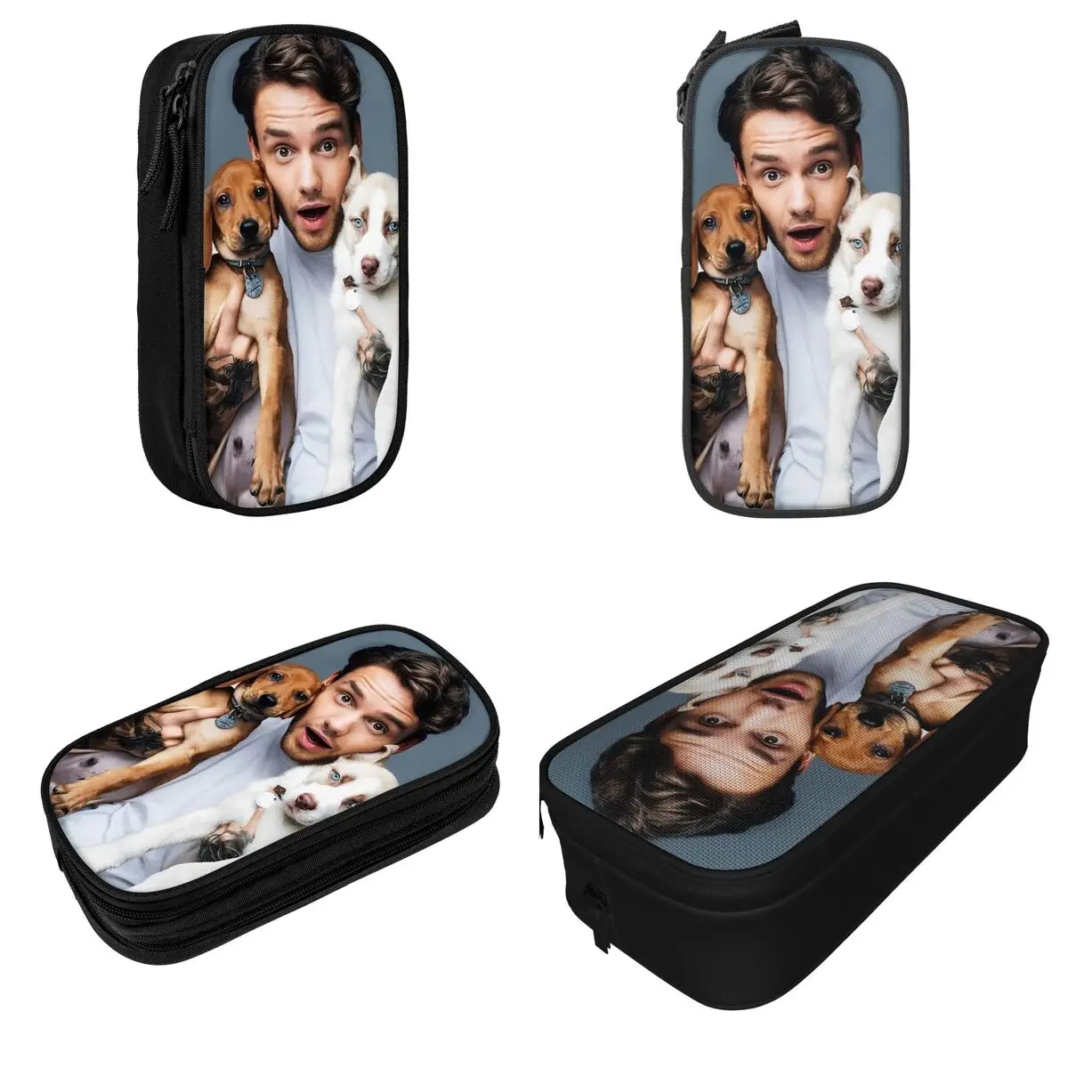 Liam Payne Pencil Cases Classic Pen Pencil Bags Girls Boys Large Storage Students School Cosmetic Pencil Pouch