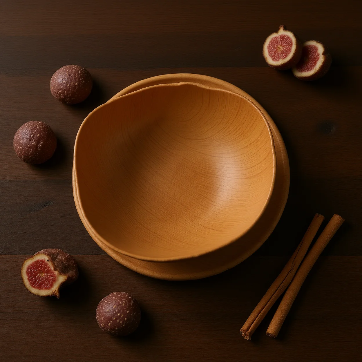 Home Decor Platter Triangular Triangular Serving Bowl Imitation Wood Grain Bowl  Food Safe Bowl For Snack Holder Coffee
