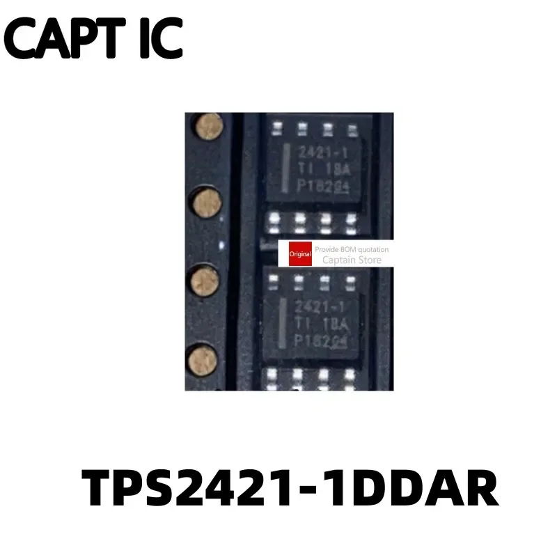 5PCS TPS2421-1DDAR screen printing 2421-1 SOP8 pin mount heat exchange voltage controller reset chip