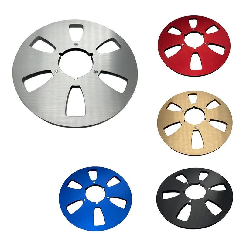 1 PCS 10 Inch Opening Machine Aluminum Reel Empty Reel With Reel 10 Inch Opening With Empty Reel ( Silver)