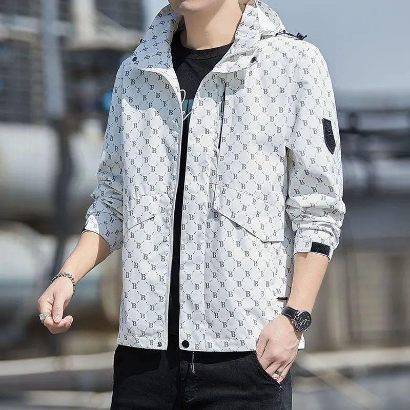 

Men's New Winter Fashion Casual Jacket Sports Spring and Autumn Thin Work Jacket