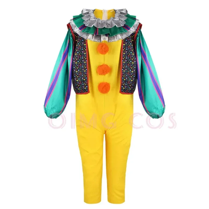 زي Pennywise التنكري ستيفن كينج زي حفلات الرسوم المتحركة للهالوين للبالغين للأطفال والأطفال