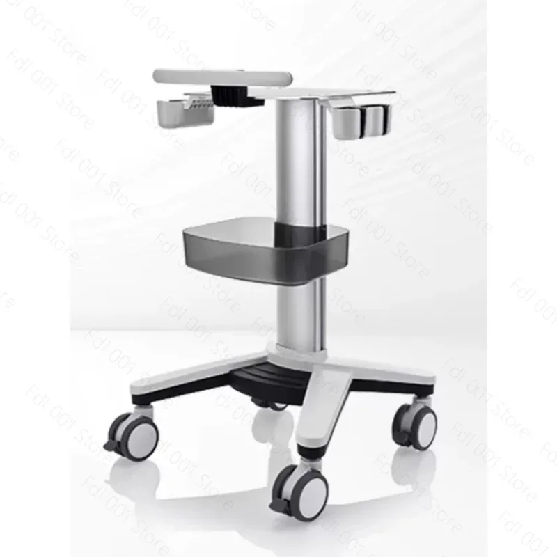 Portable Mobile B-ultrasound Equipment Trolley ECG Monitor Cart With Aluminum Alloy Panel