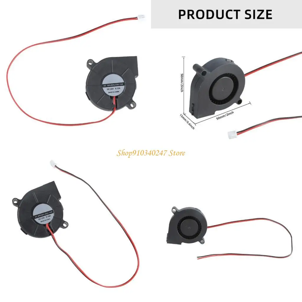 

Q22A 5015 Blower Fan Compatible for 3D Printers PC 3000RPM/5500RPM/4000RPM