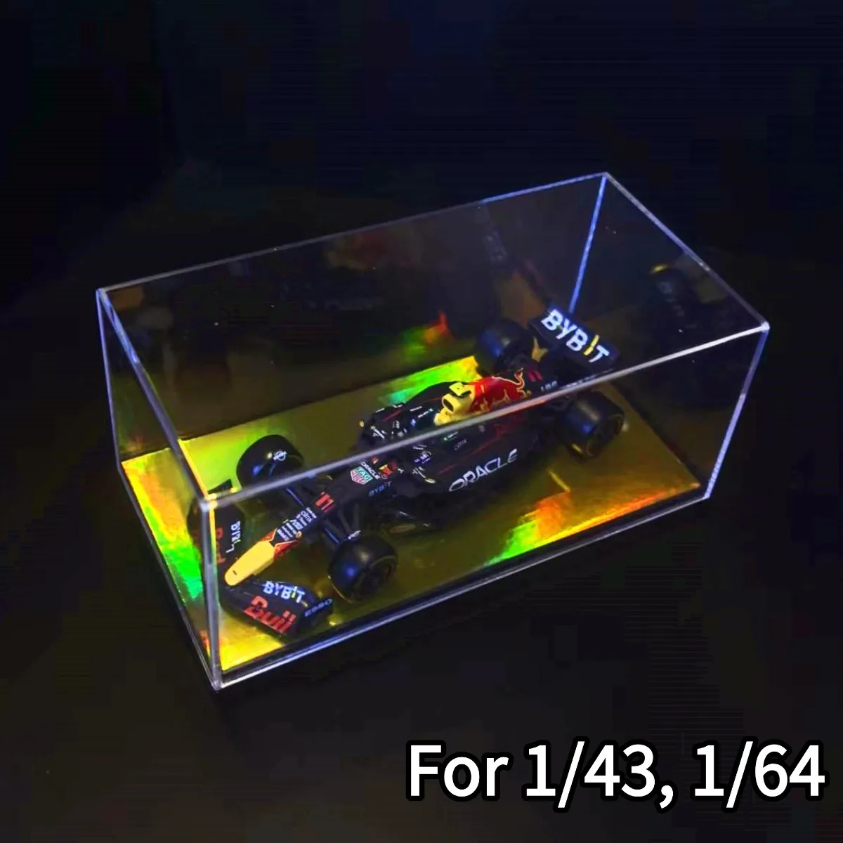 Acrylic Display Case Box 5.8" x2.8" for Scale 1:43 1:64 1:87 Car Model Collectible Storage Figure Miniature DIY Building Diorama