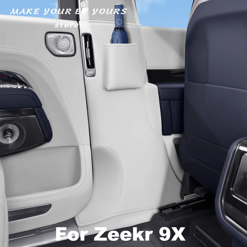

Для Zeekr 9X 2025 2026 дверь B столб устойчивая к царапинам накладка кожаная защитная наклейка аксессуары для интерьера