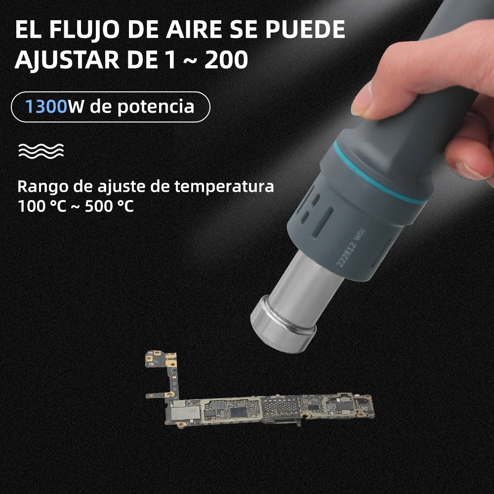 Imagem -04 - Sugon Estação de Retrabalho a ar Quente Controle de Temperatura do Microcomputador Estação de Retrabalho Bga Bico Curvo Reparação de Soldadura 1300w 8620dx Pro