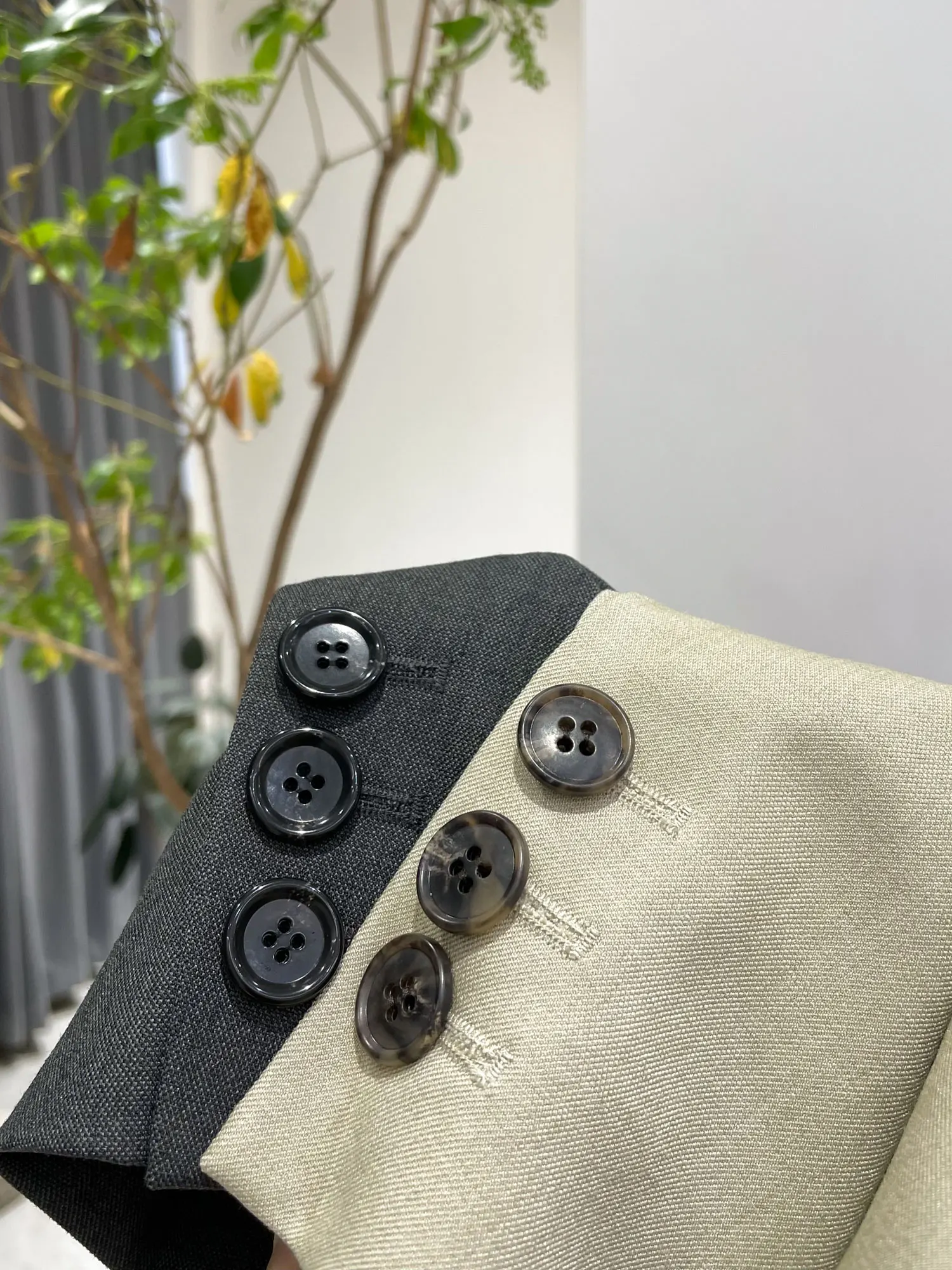 Authentic Noxiao La  Casual Ele Suit Jaet Spring 2025 Women's Straight Cut Classic ket Detail Long Sve
