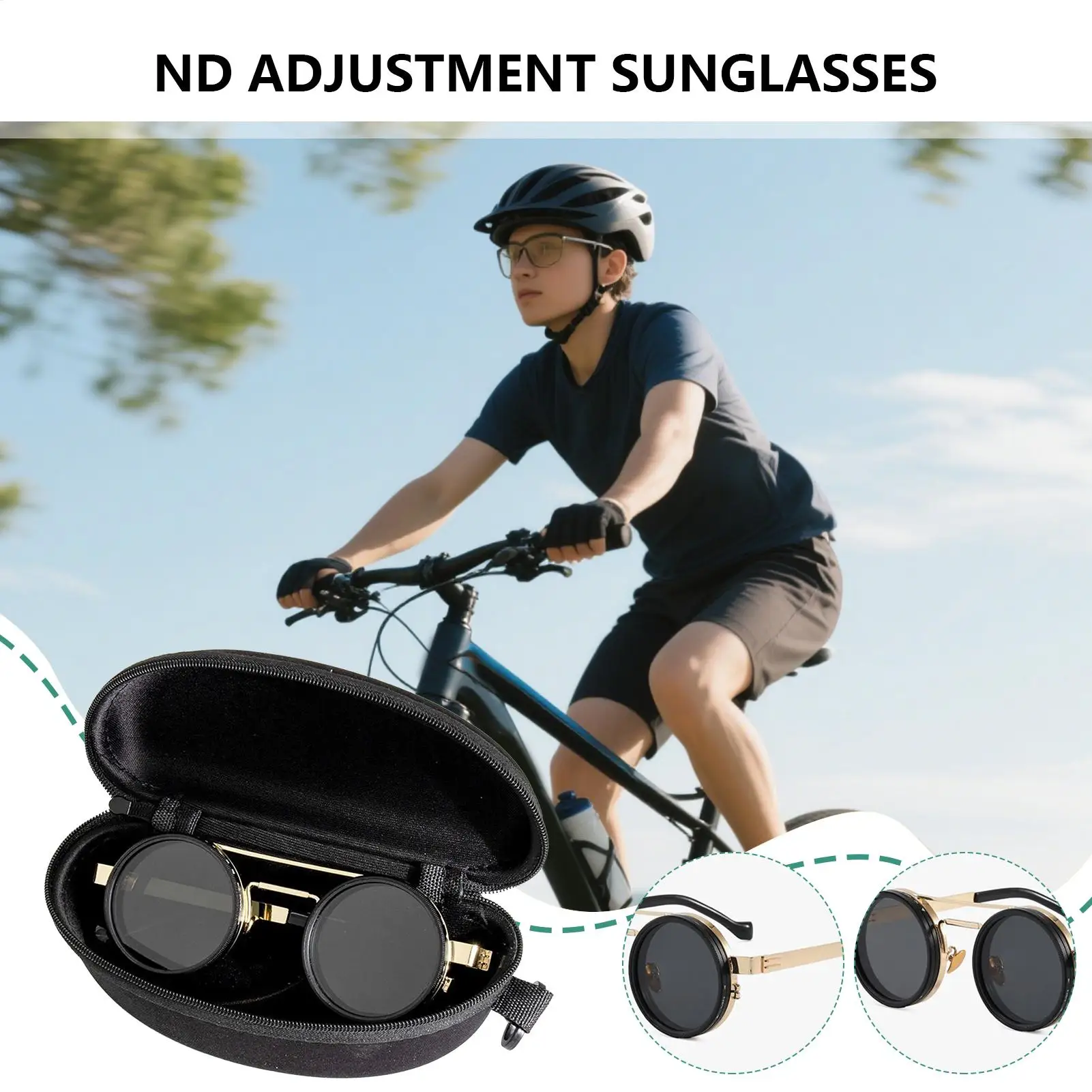 

Sunglasses Womens 1-9 Gears Driving Sunglasses Anti-Glare Eyewear With Filter For Women Men Running Driving Indoor Outdoor