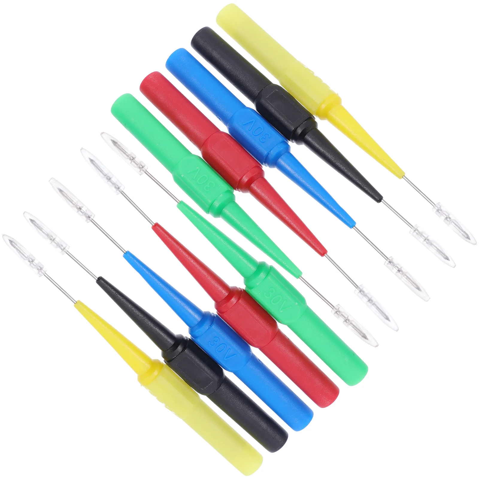 10pcs Car Test Probes Ultra-Fine Wire Piercing Probe Non-Destructive Pin For Auto Test Lead Vehicle Maintenance Tool Instrument