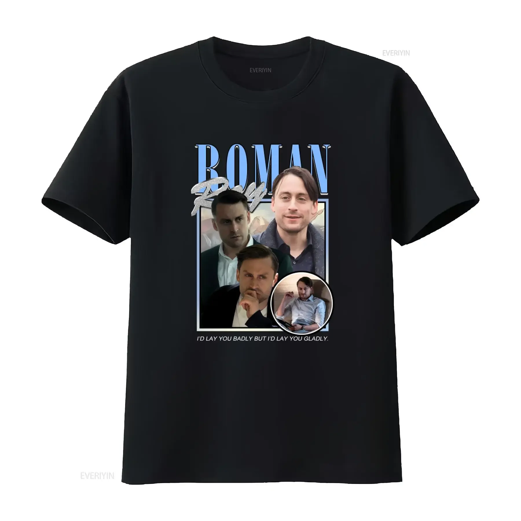 Roman Roy T Shirt for Men Succession TV Show Inspired Print vintage Washed graphic Breathable Stretched streetwear fashion
