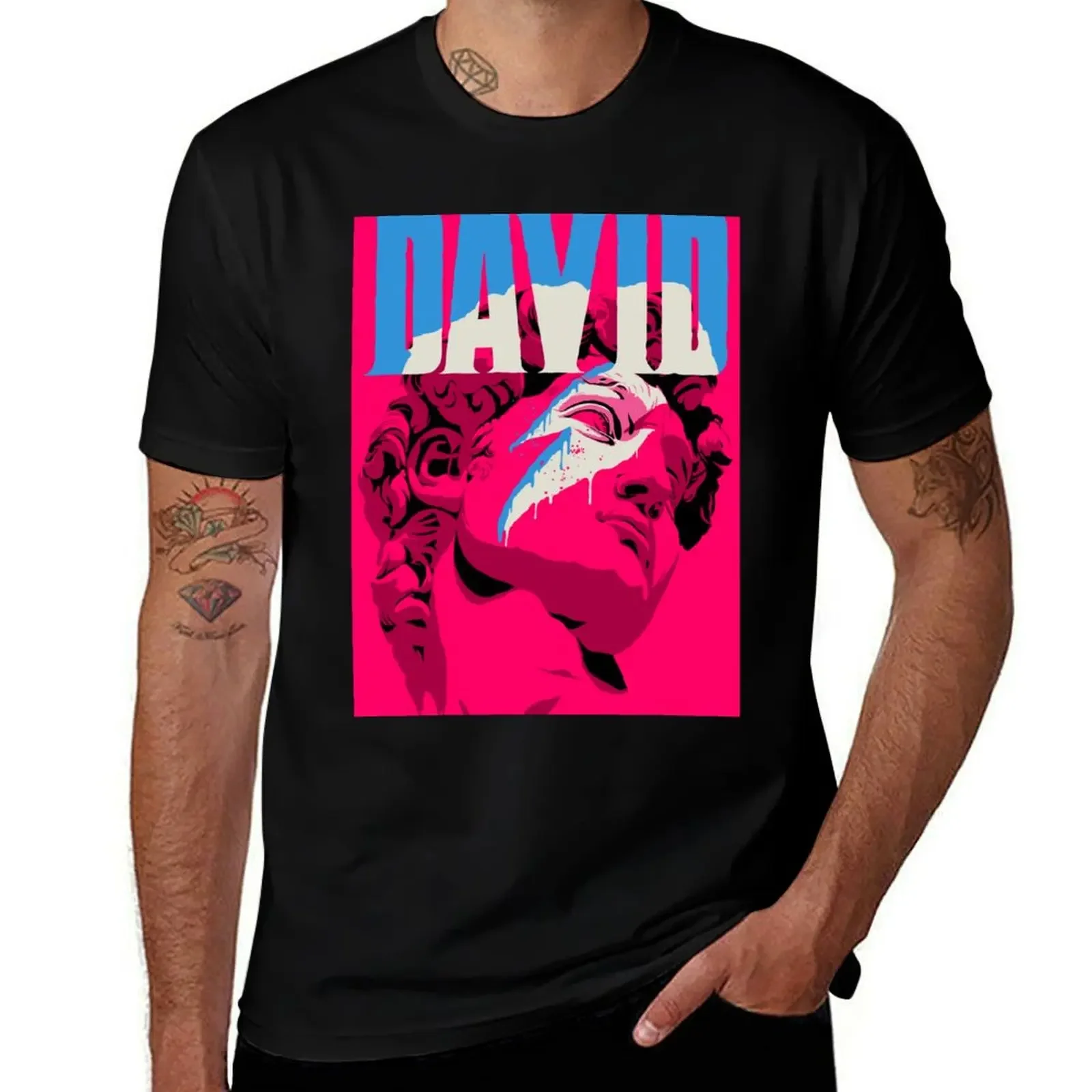 Reversed David T-Shirt customs design your own vintage anime shirt mens t shirt