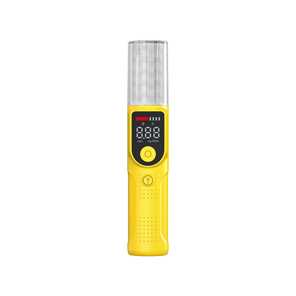 No contact Digital Alcohol Tester Professional Alcohol Detector Breathalyzer With flashlight and audible alert bac tester