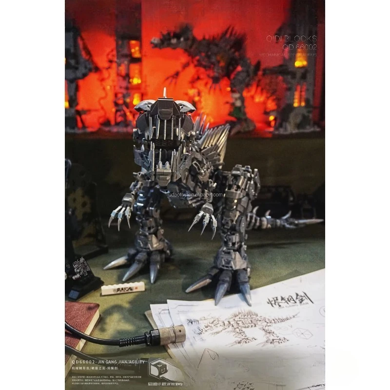 Movable Mechanical Tyrannosaurus Rex DIY Small Particle Plastic Educational Toys 3D Puzzle Building Blocks