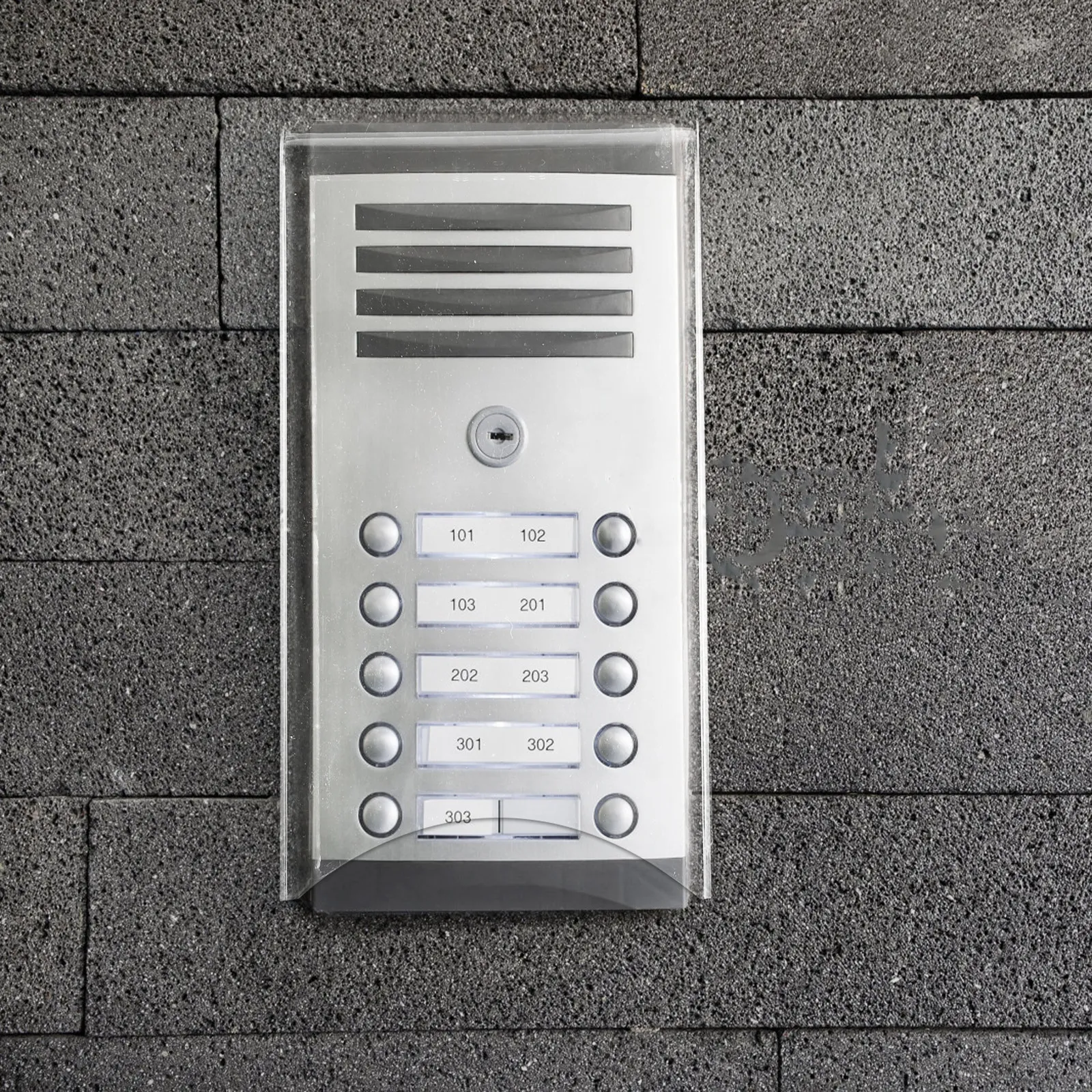 Transparent Doorbell Cover Plate Outdoor Rain Cover Waterproof Access Control Protector Digital Password Lock Panel
