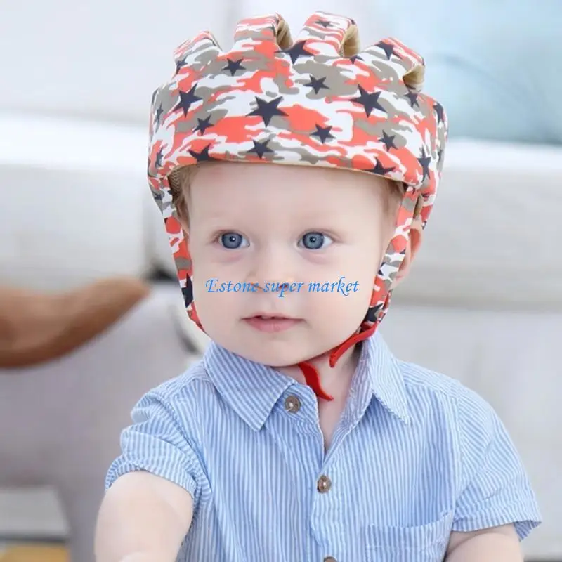 

090B детский защитный шлем, защита головы для малышей, дышащая защитная шапка для прогулок, подушка для ползания