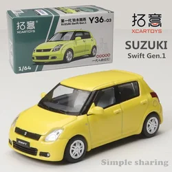 XCarToys 1/64 SUZUKI Swift Yellow Alloy Diecast Model Car Toy Collection Gift