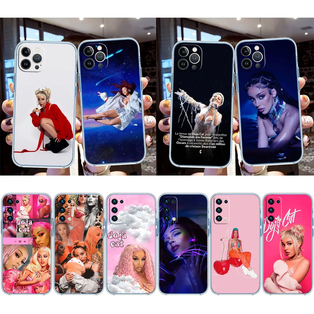 AR31 Doja Cat Transparent Phone Case for Samsung Galaxy A04 A04S A14 A23 A34 A54 M23 M33 M52 M53