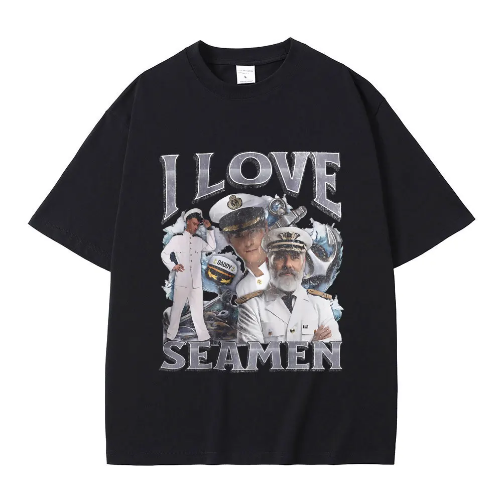 

Забавная футболка моряка I Love Seamen, женская повседневная модная футболка унисекс, винтажные футболки, женская одежда