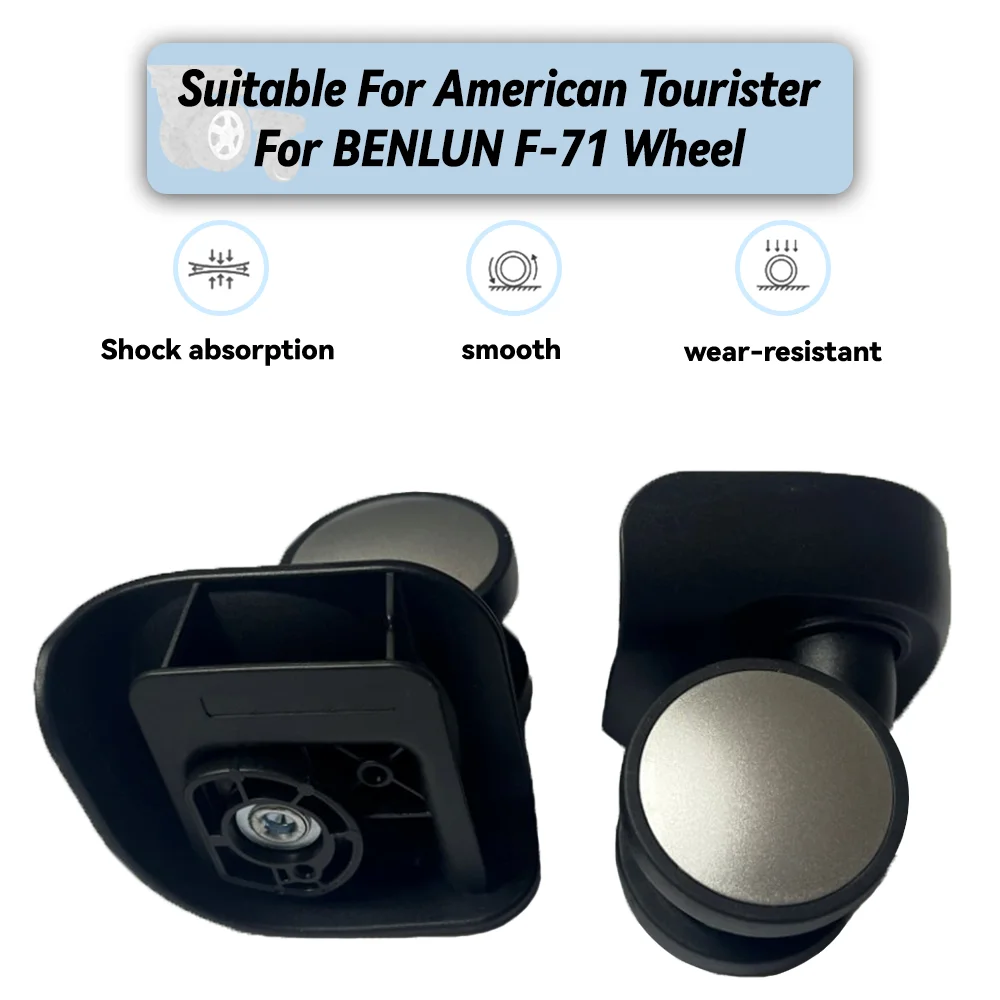 Suitable For American Tourister For BENLUN F-73 Universal Wheel Replacement Suitcase Shock Absorbing Wheel Accessories Wheels