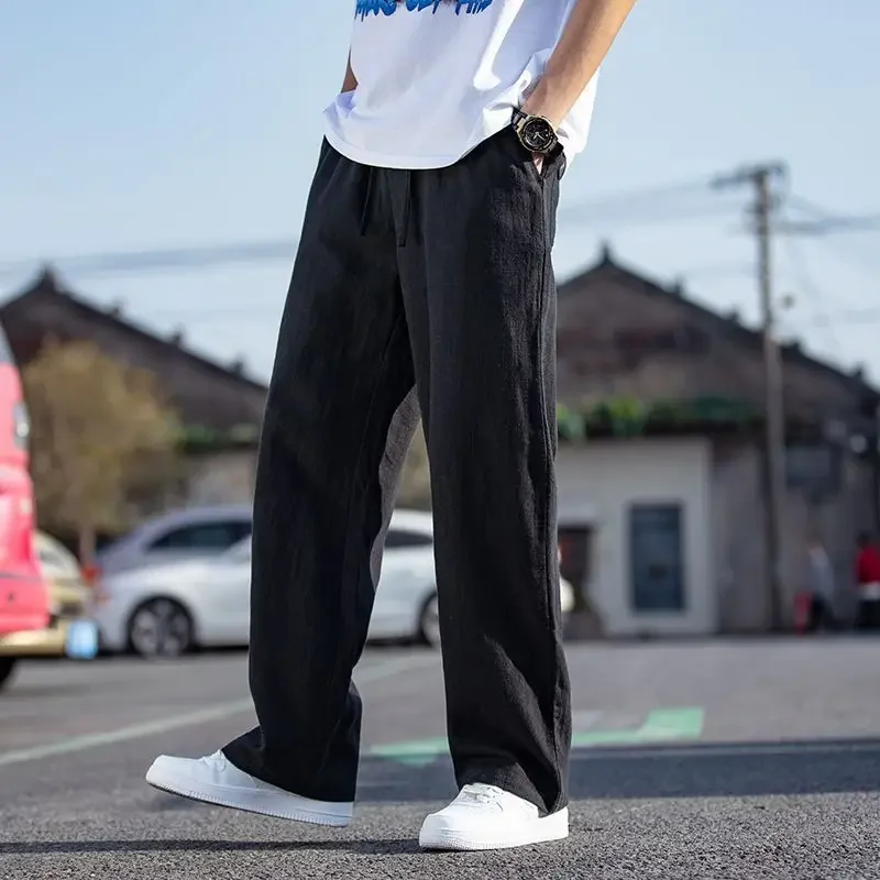 

Men's Casual Pants Long Loose Straight Male Trousers Baggy Streetwear Regular Fit Fashion 2024 Trend Aesthetic High Quality Y2k