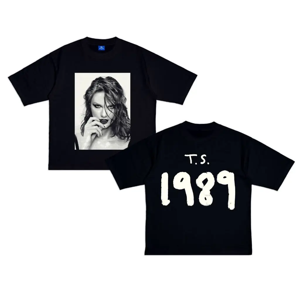 

Taylor Swift 1989 Graphic Boxy Fit T-Shirt Latest Women's Tops Summer New Men's and Women's Clothing Fashion Streetwear