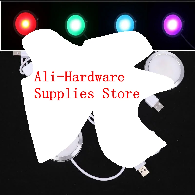 

1 шт. для бамбуковых светодиодных светильников, детали 5 В, модель «сделай сам», теплый белый/многотический USB, круглый ультратонкий светильник для комплекта светодиодных ламп Bambu Lab