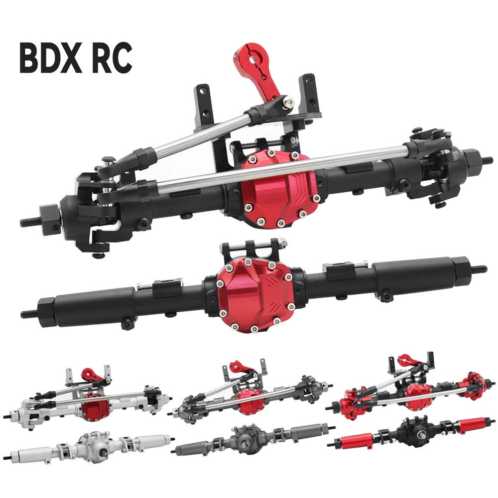 SCX10 II 알루미늄 합금 CNC 프론트 리어 액슬 세트 30T/8T, 1/10 RC 크롤러 축 AR44 90047 90046 AX90060 빌더 키트 업그레이드