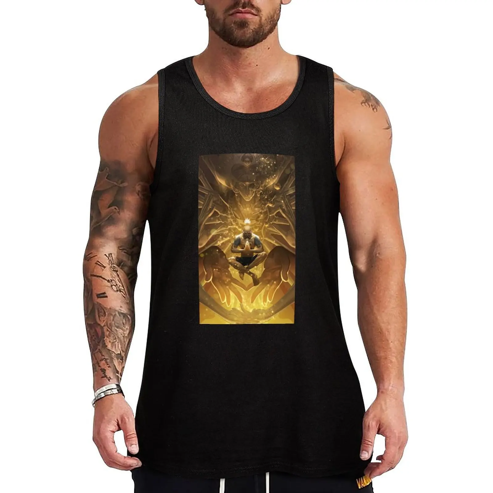 

Anime Art - Netero Tank Top summer clothes for men mens gym clothes t shirt