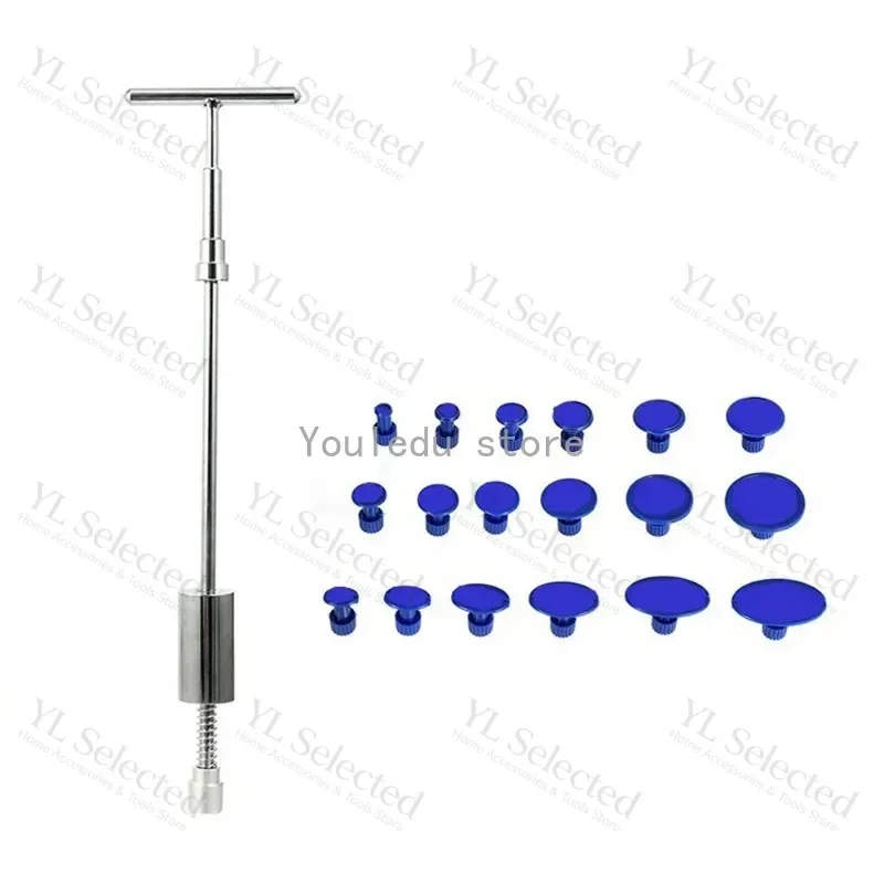 T Bar Paintless Dent Puller 50cm Long Automotive Sheet Metal Dent Removal Repair Tool For Car Dents Bumps
